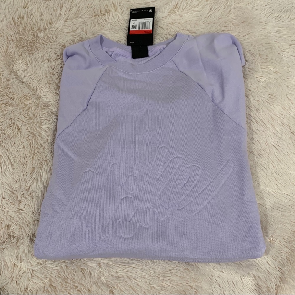 Nike dri fit fleece cropped training top